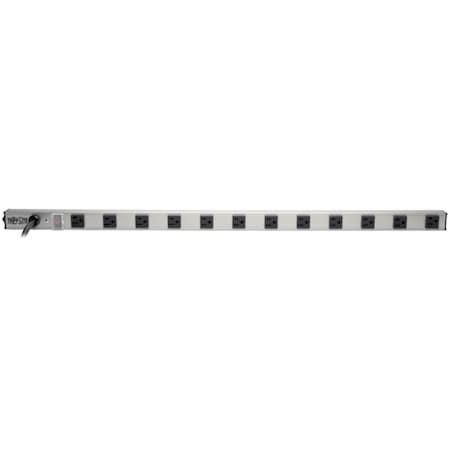 Doomsday Power Strip, Rack Mounted, (10) 5-15R, (2) 5-20R, 5-20P, 15 ft., Black/Silver DO3782645